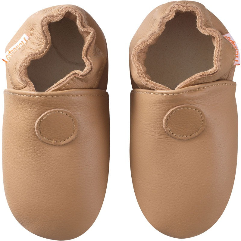 Chausson en cuir bébé on sale