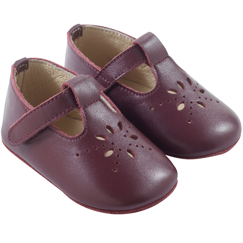 chaussures-bebe-cuir-souple-salomé-bordeaux-profil